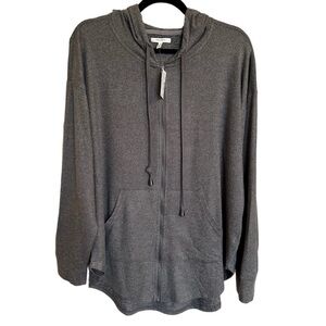 Maurice's Women's Zip Up Gray Hoodie Sweater NWT